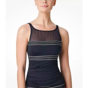 Bleu Rod Beattie BLACK Off the Grid Tankini Swim Top